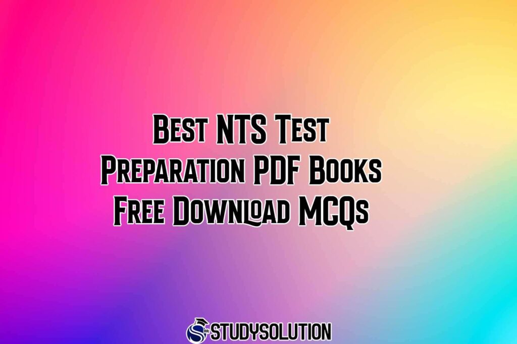 Best NTS Test Preparation PDF Books Free Download MCQs