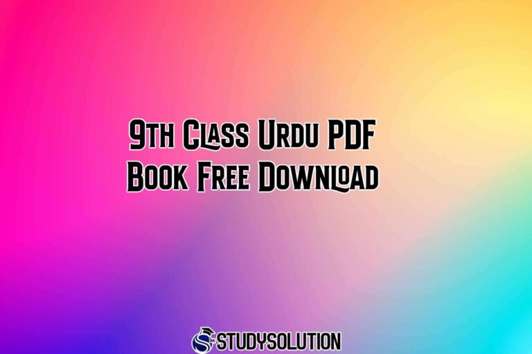 9th Class Urdu PDF Book Free Download