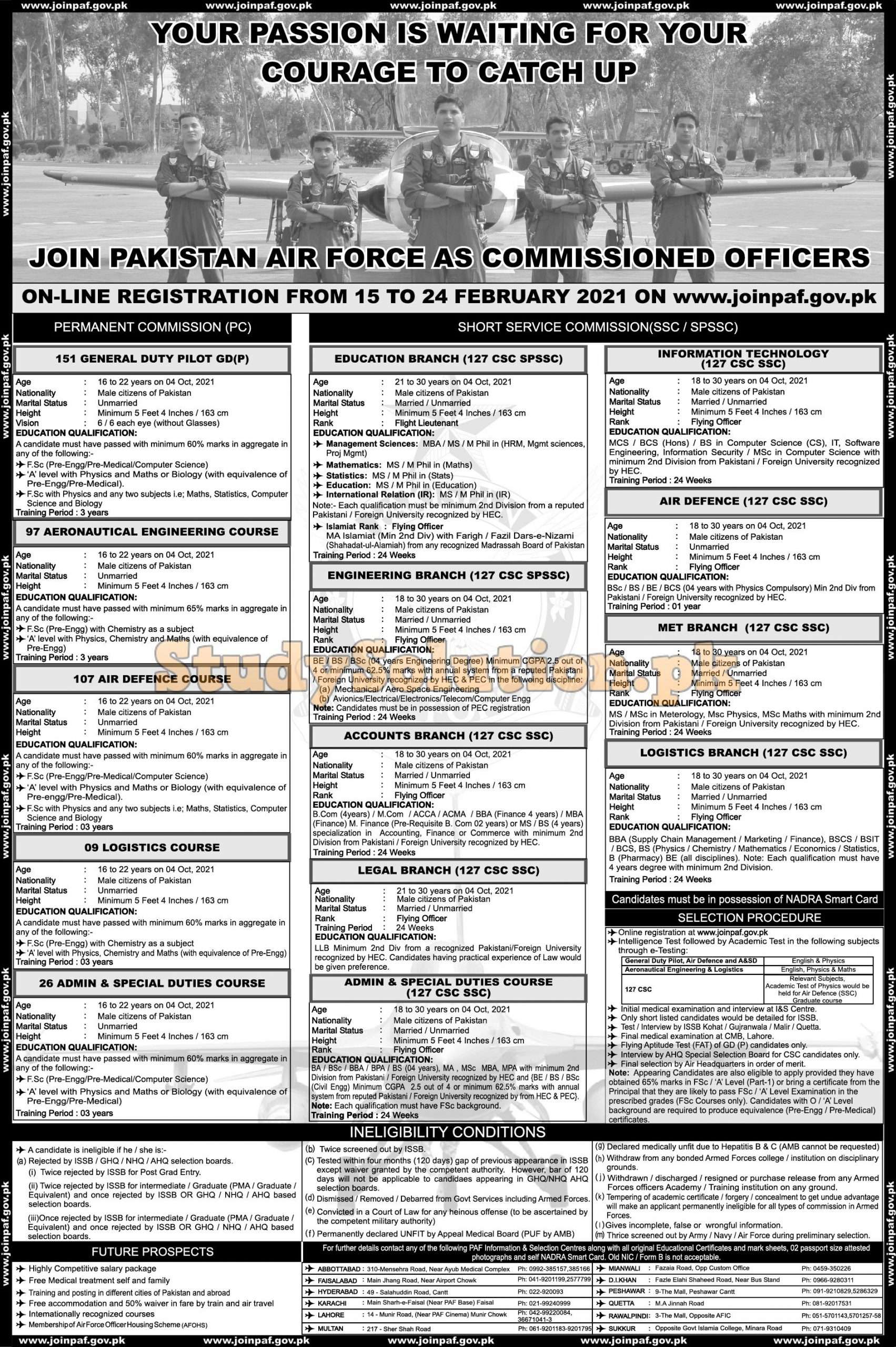 Join PAF As Commissioned Officer Latest 2021 Online Registration