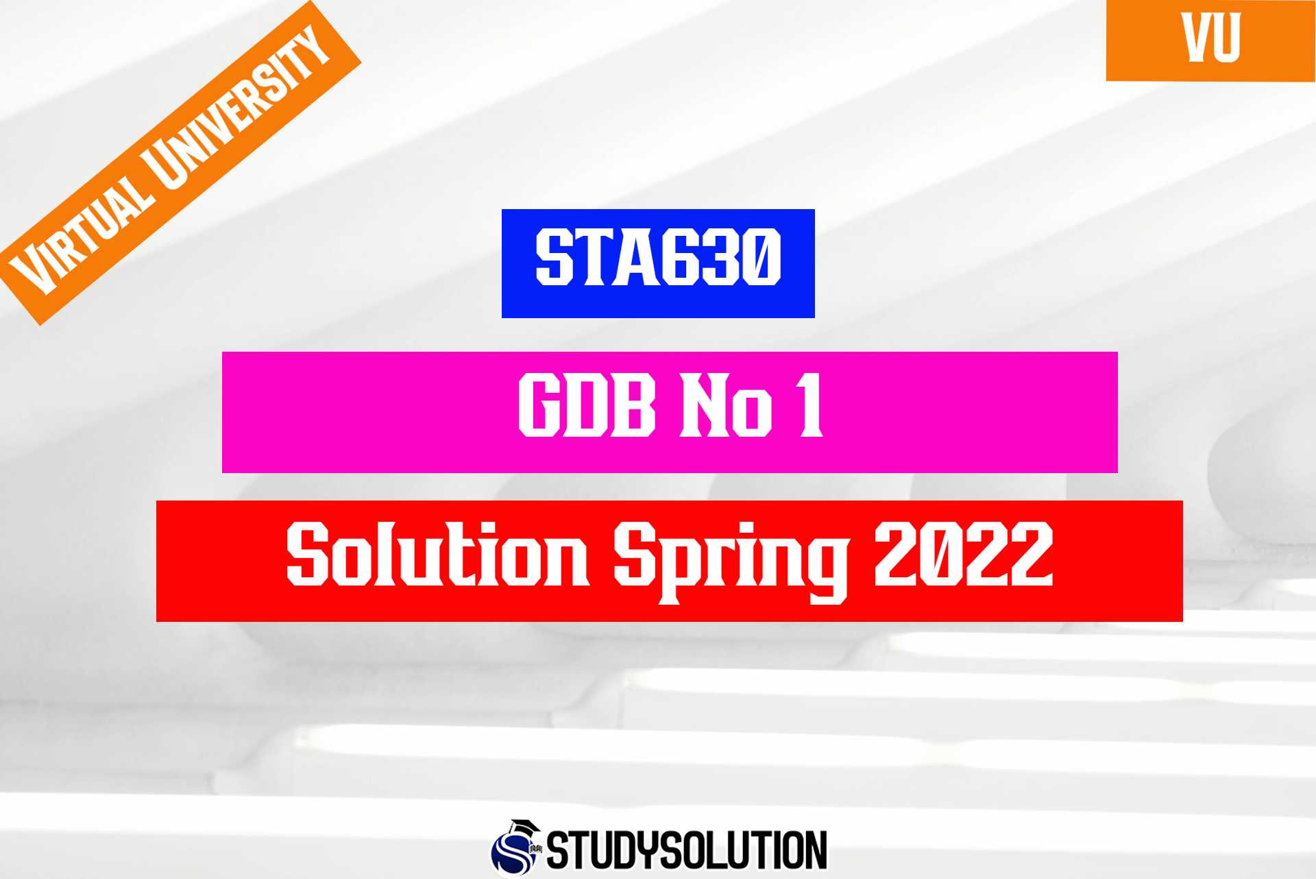 STA630 GDB No 1 Solution Spring 2022