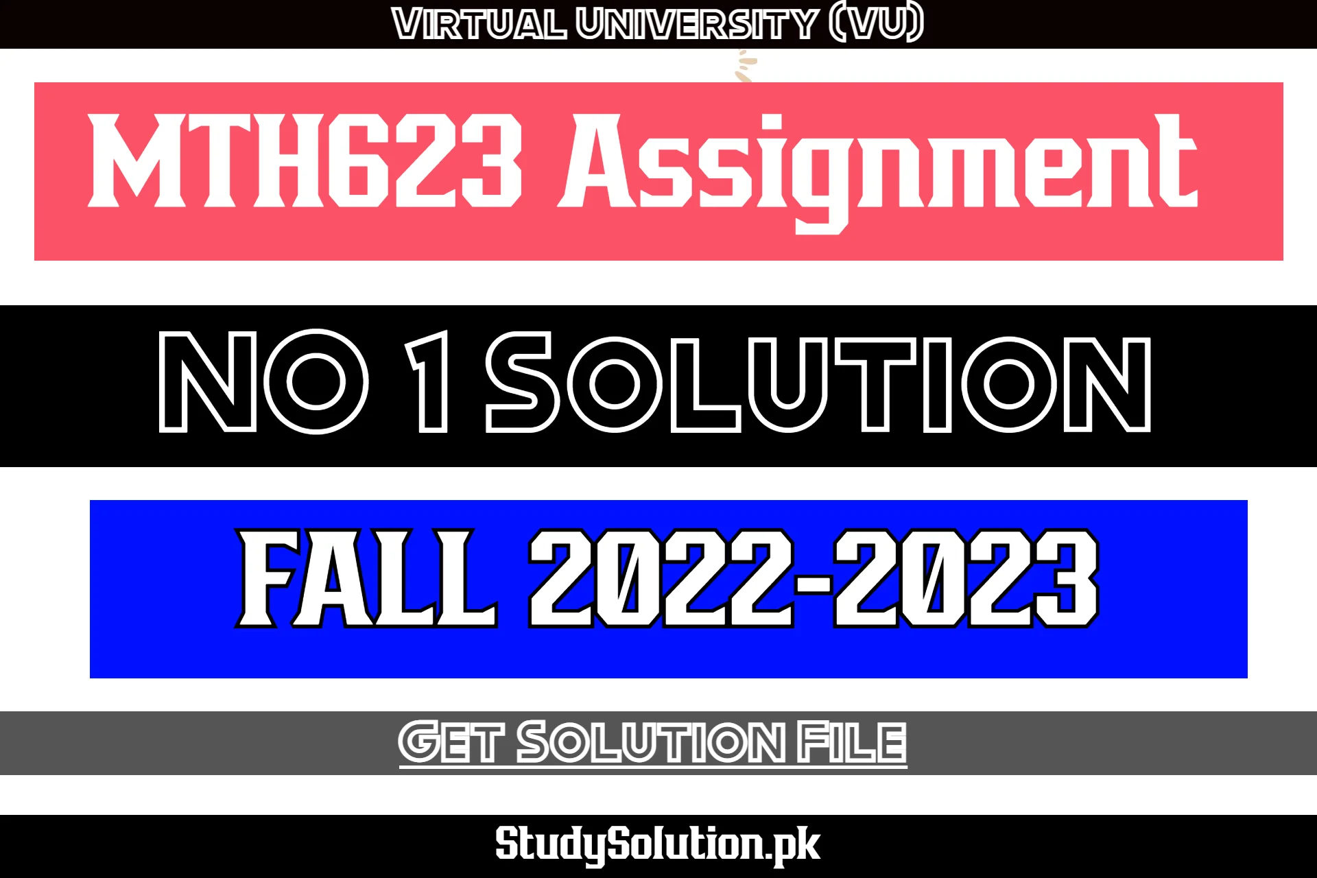 MTH623 Assignment No 1 Solution Fall 2022