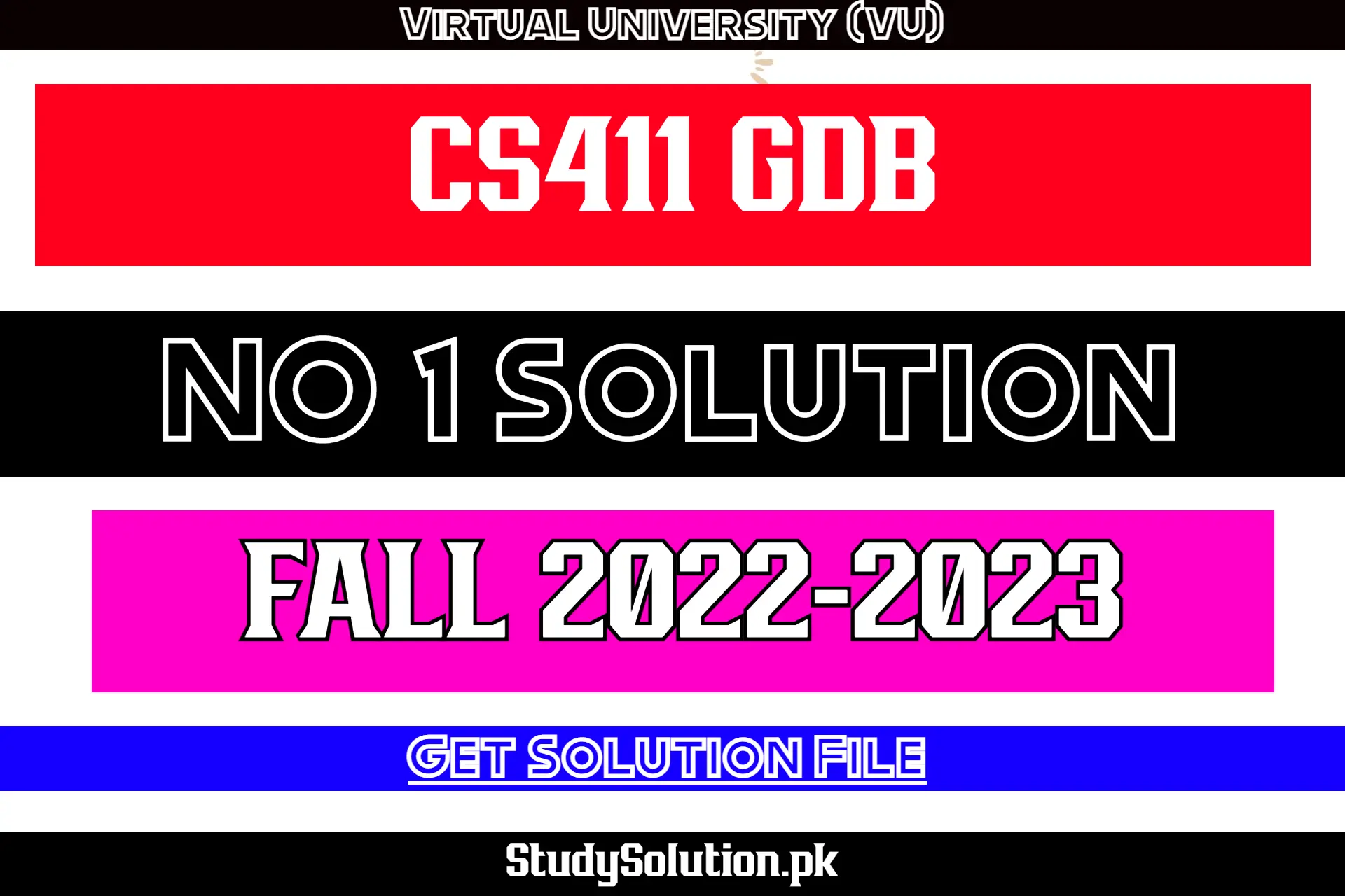 CS411 GDB No 1 Solution Fall 2022