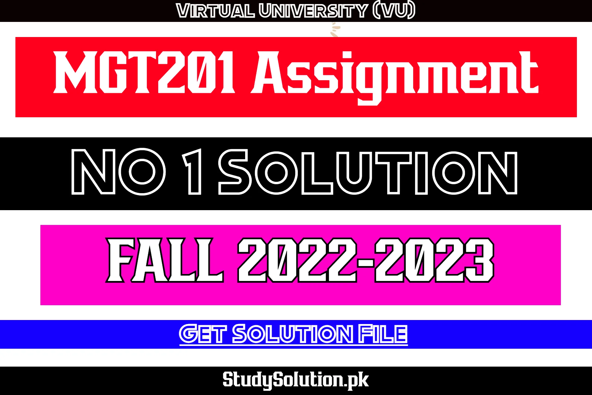 MGT201 Assignment No 1 Solution Fall 2022
