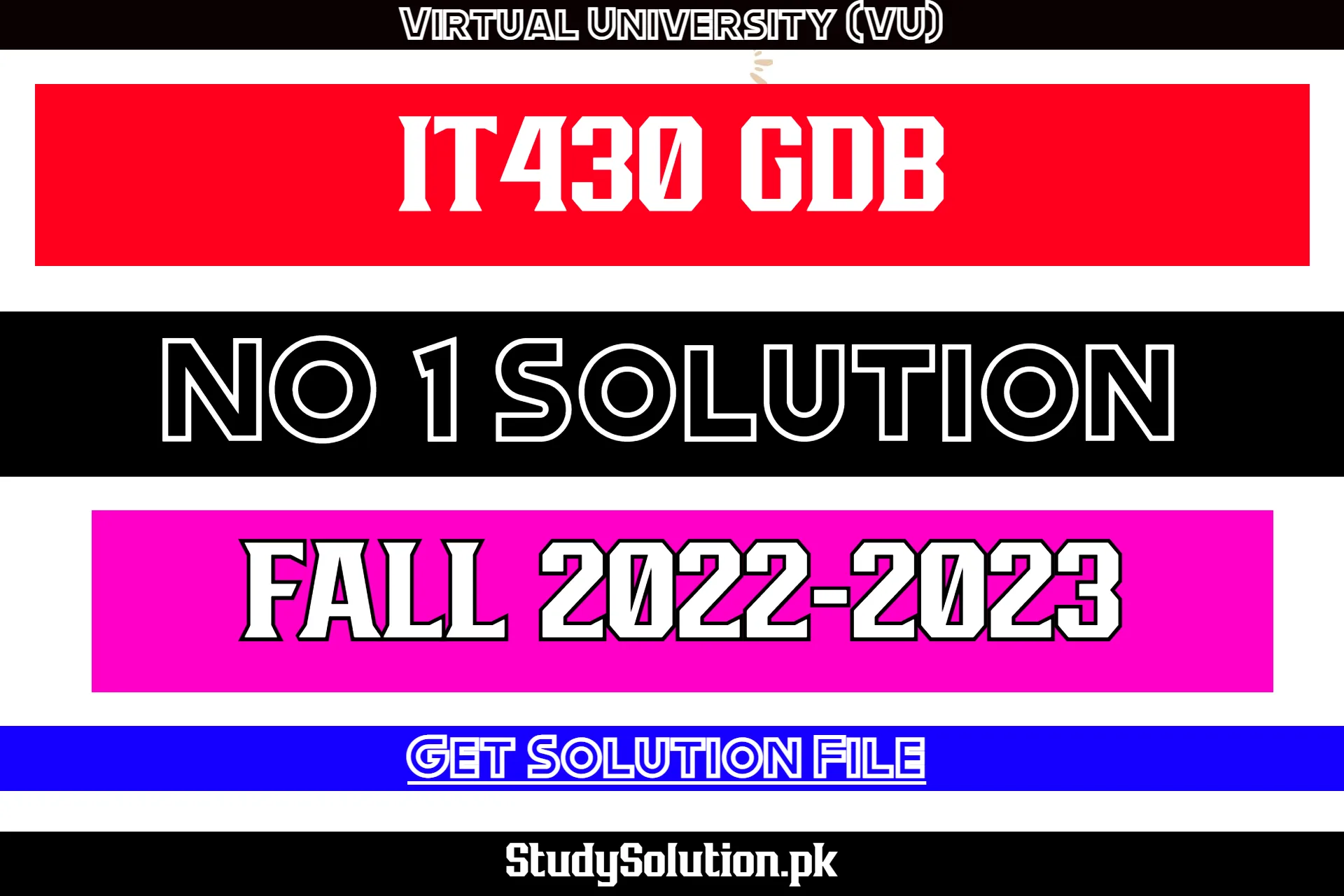 IT430 GDB No 1 Solution Fall 2022