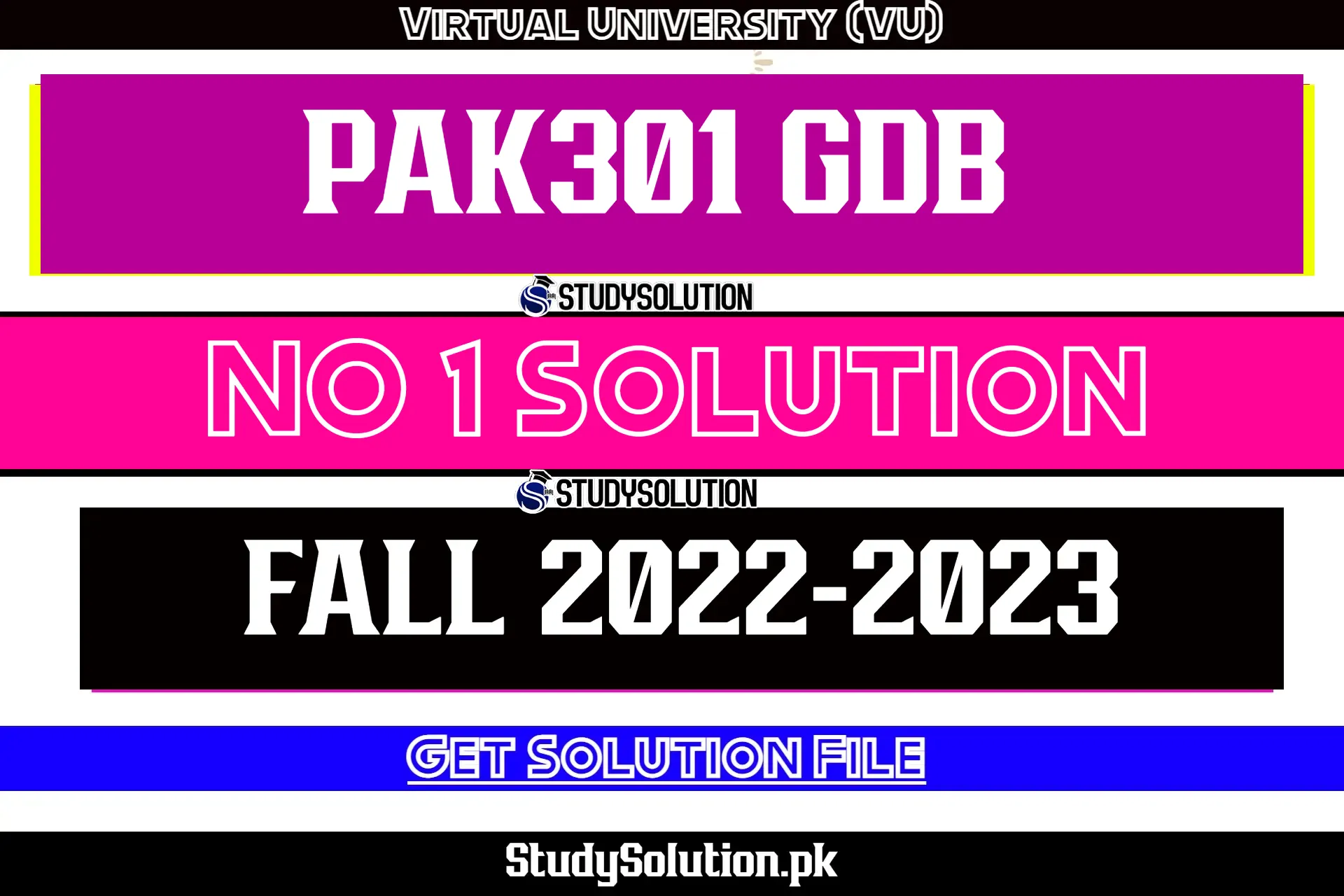 PAK301 GDB No 1 Solution Fall 2022