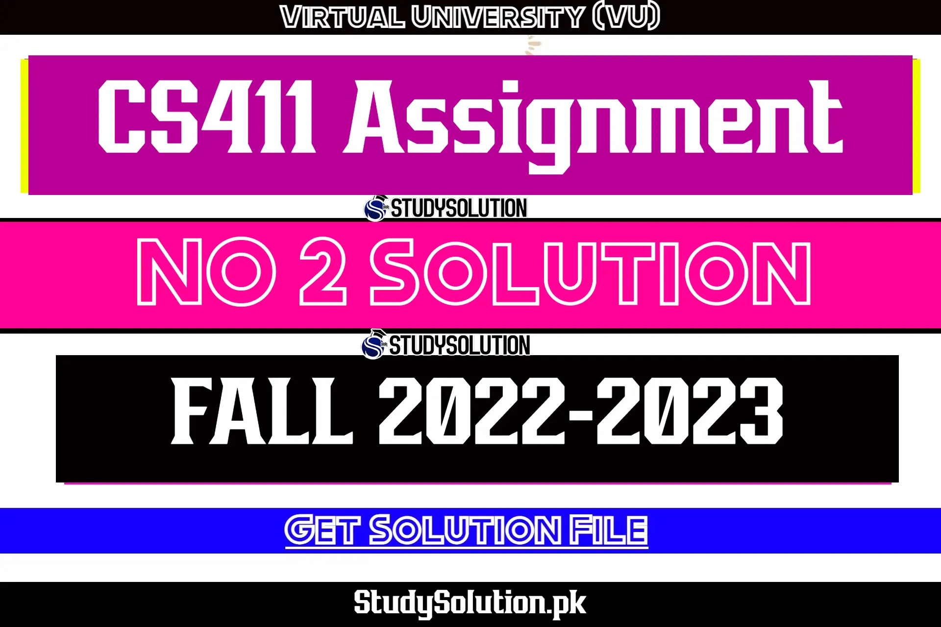CS411 Assignment No 2 Solution Fall 2022
