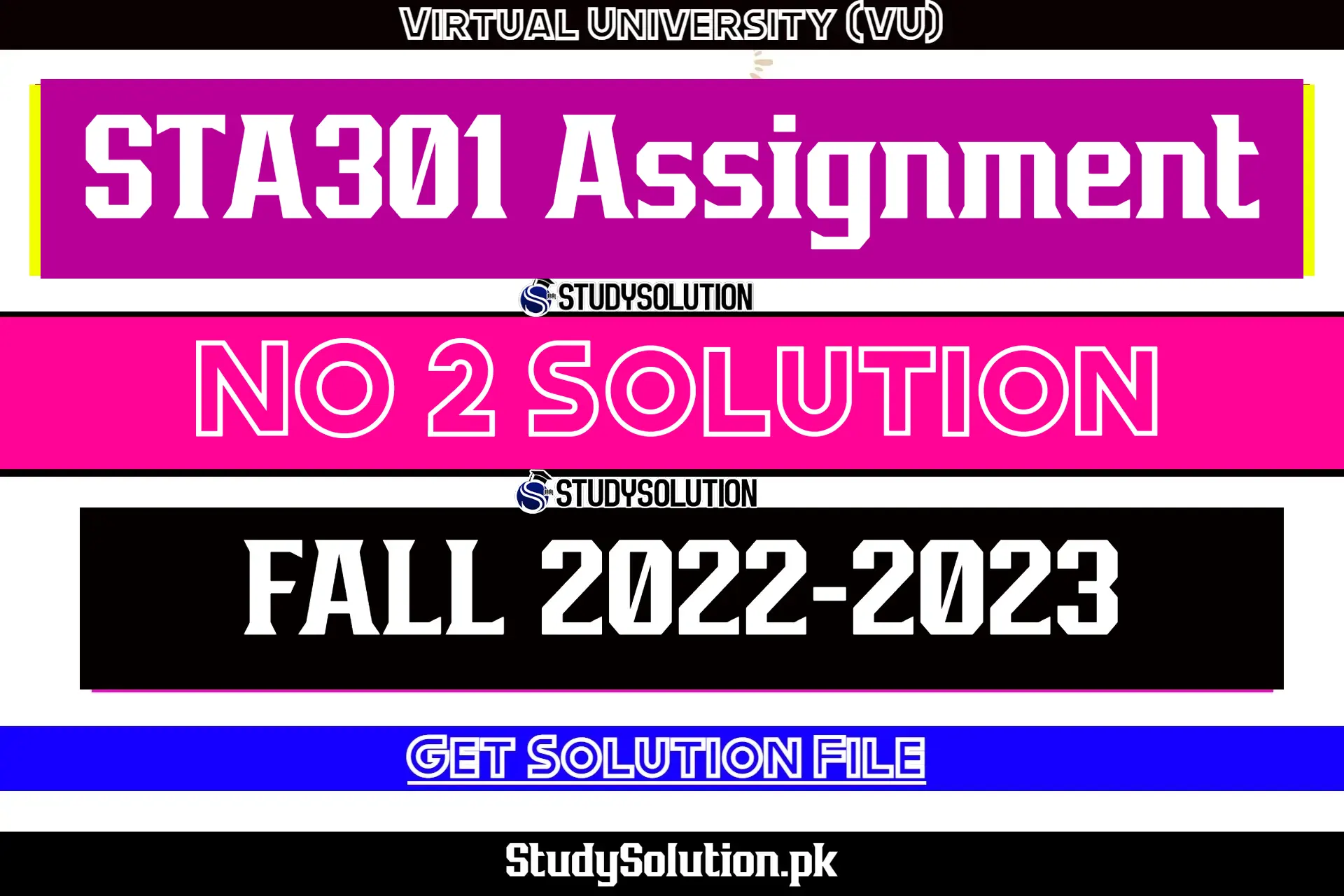 STA301 Assignment No 2 Solution Fall 2022