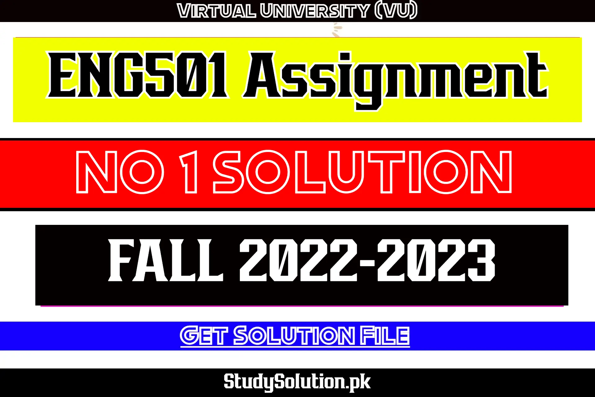 ENG501 Assignment No1 Solution Fall 2022