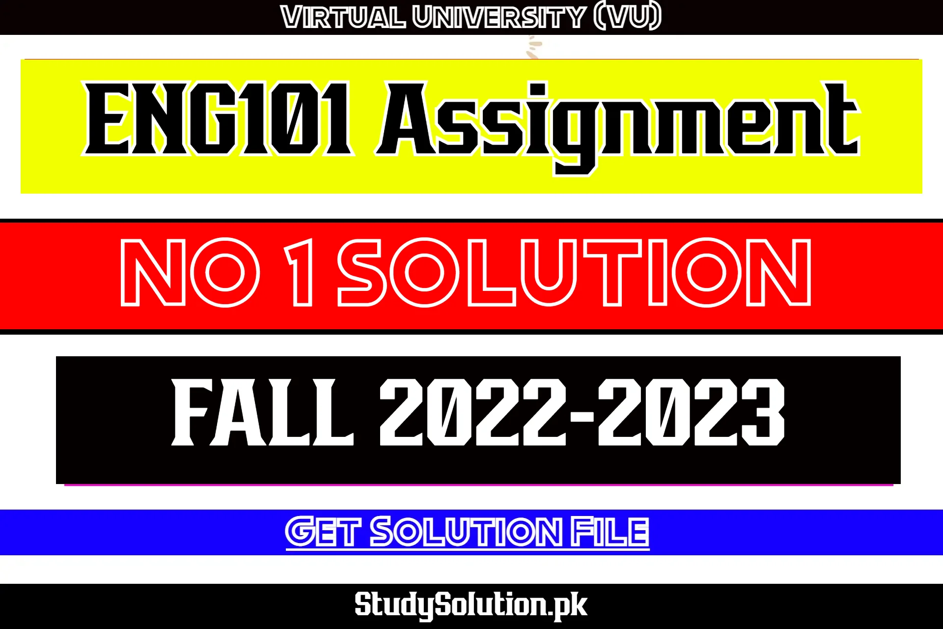 ENG101 Assignment No 1 Solution Fall 2022