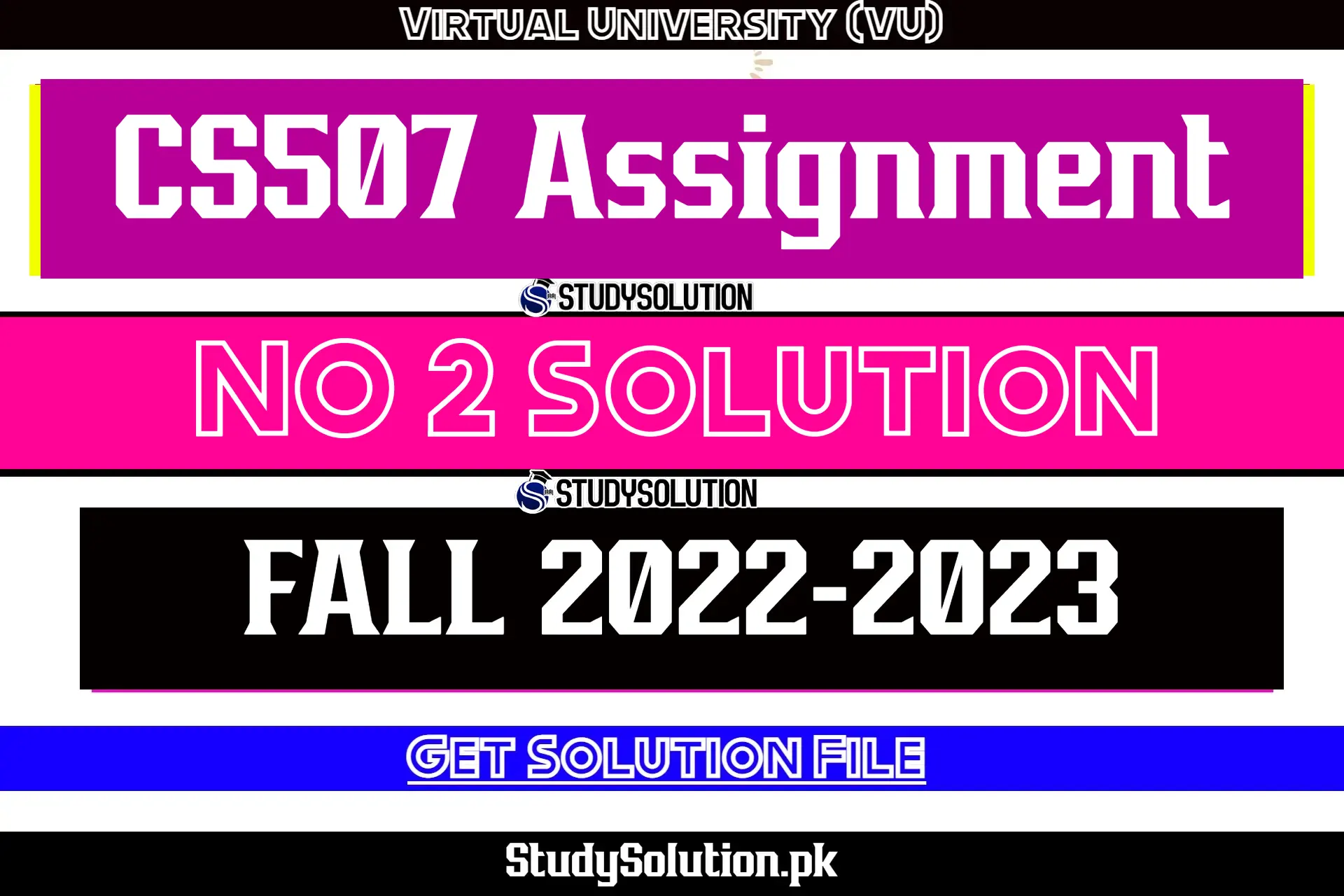 CS507 Assignment No 2 Solution Fall 2022
