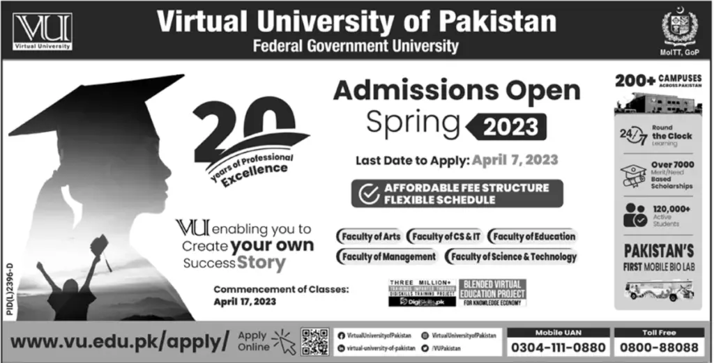 Virtual University Admissions