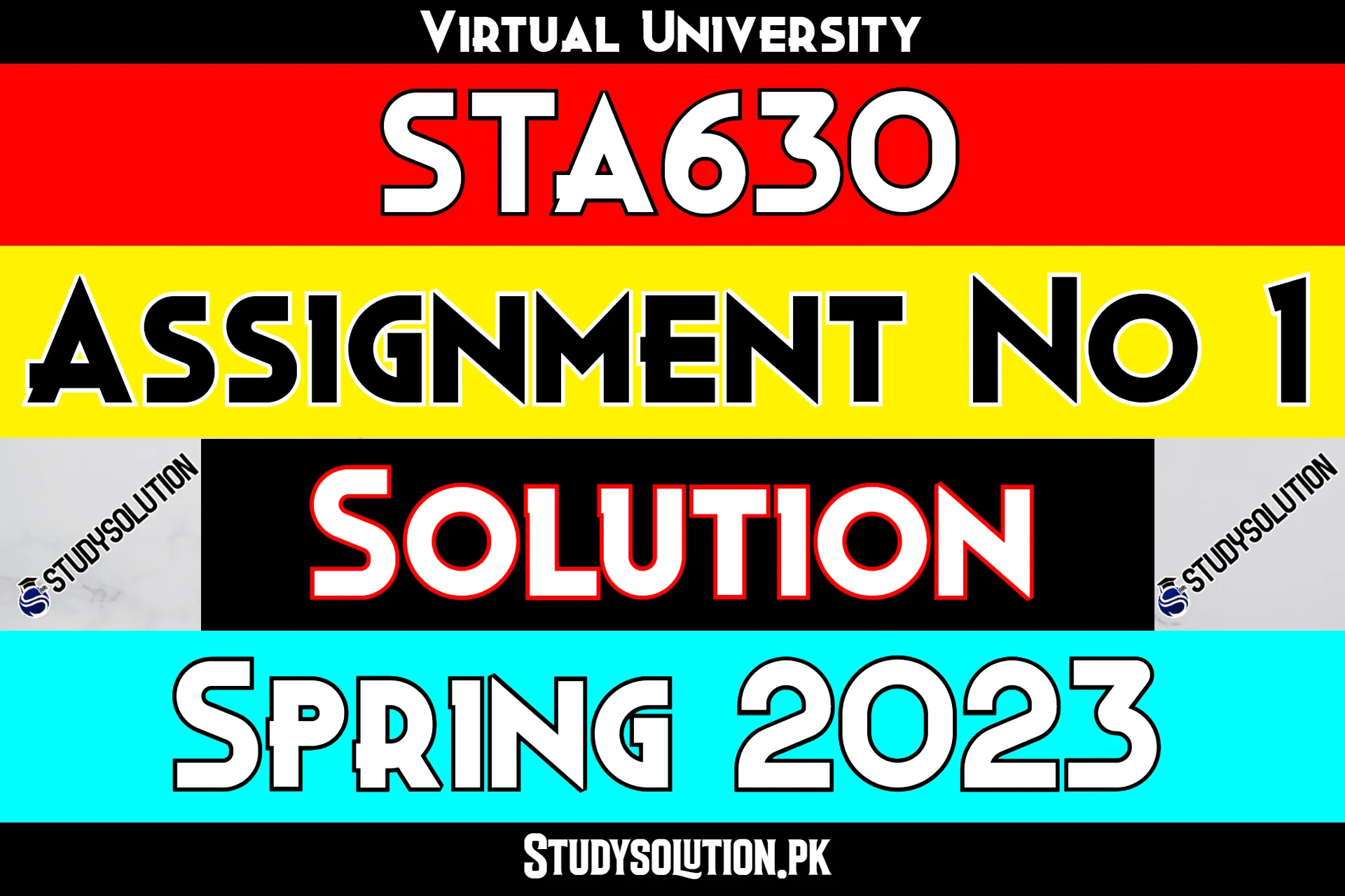 STA630 Assignment No 1 Solution Spring 2023