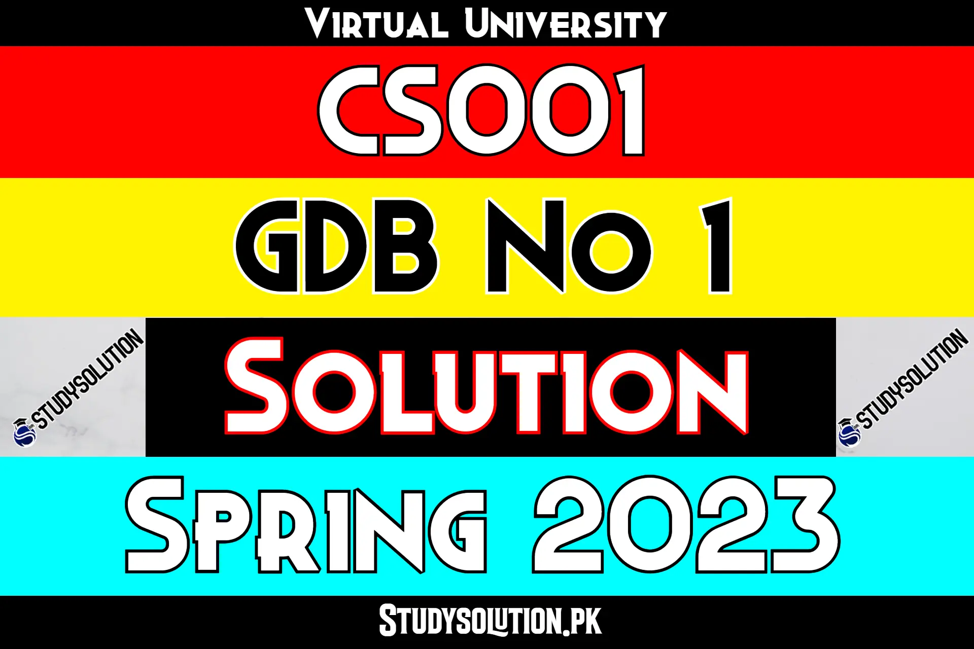 CS001 GDB No1 Solution Spring 2023
