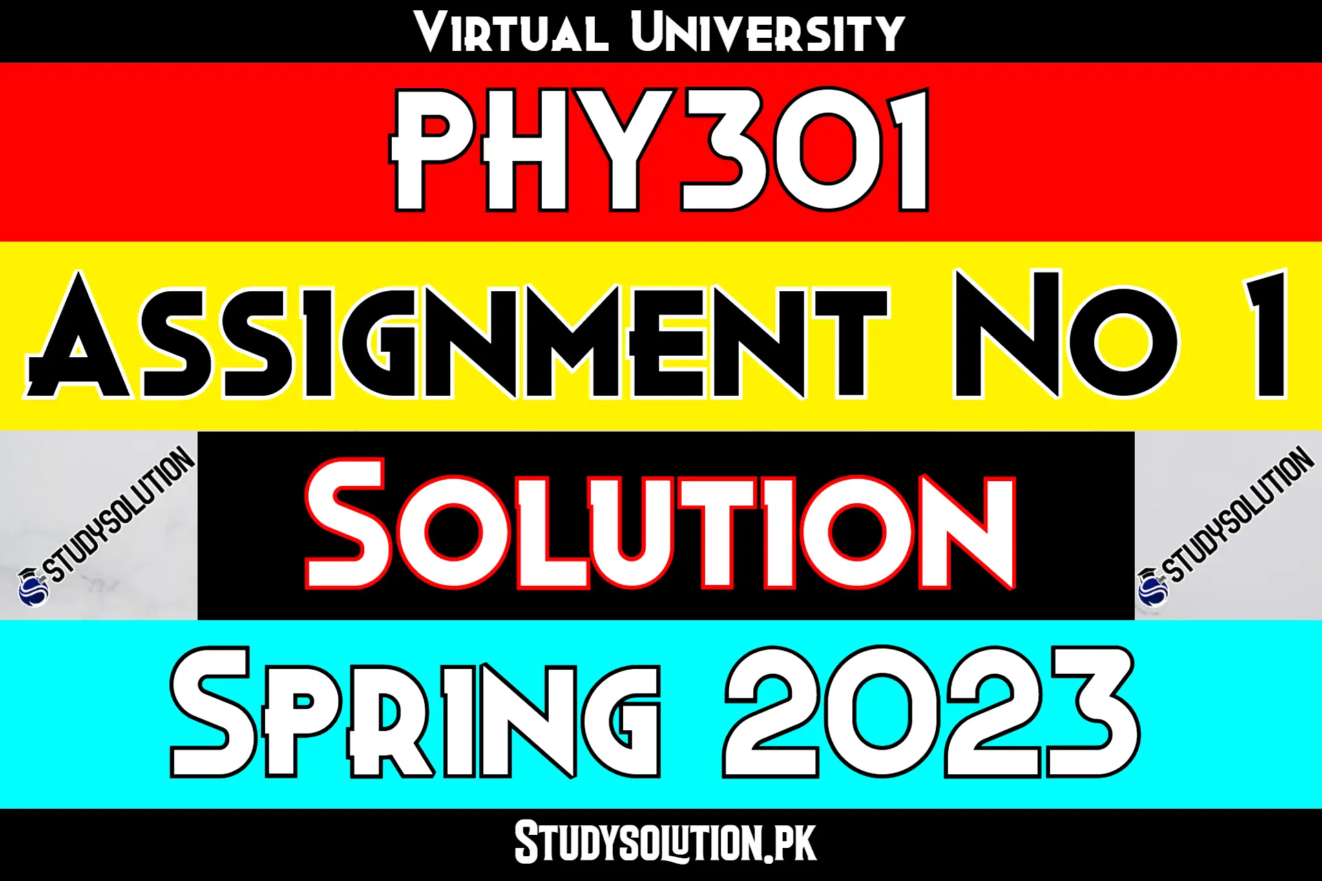 PHY301 Assignment No 1 Solution Spring 2023