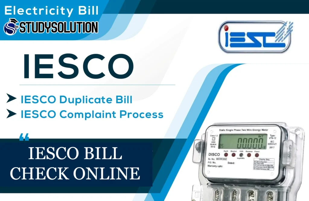 IESCO Bill Online Check