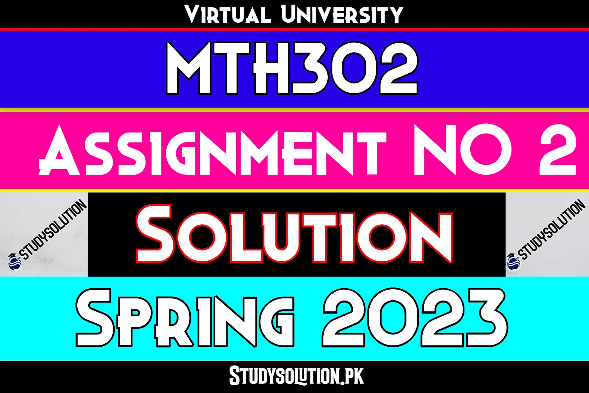 MTH302 Assignment No 2 Solution Spring 2023