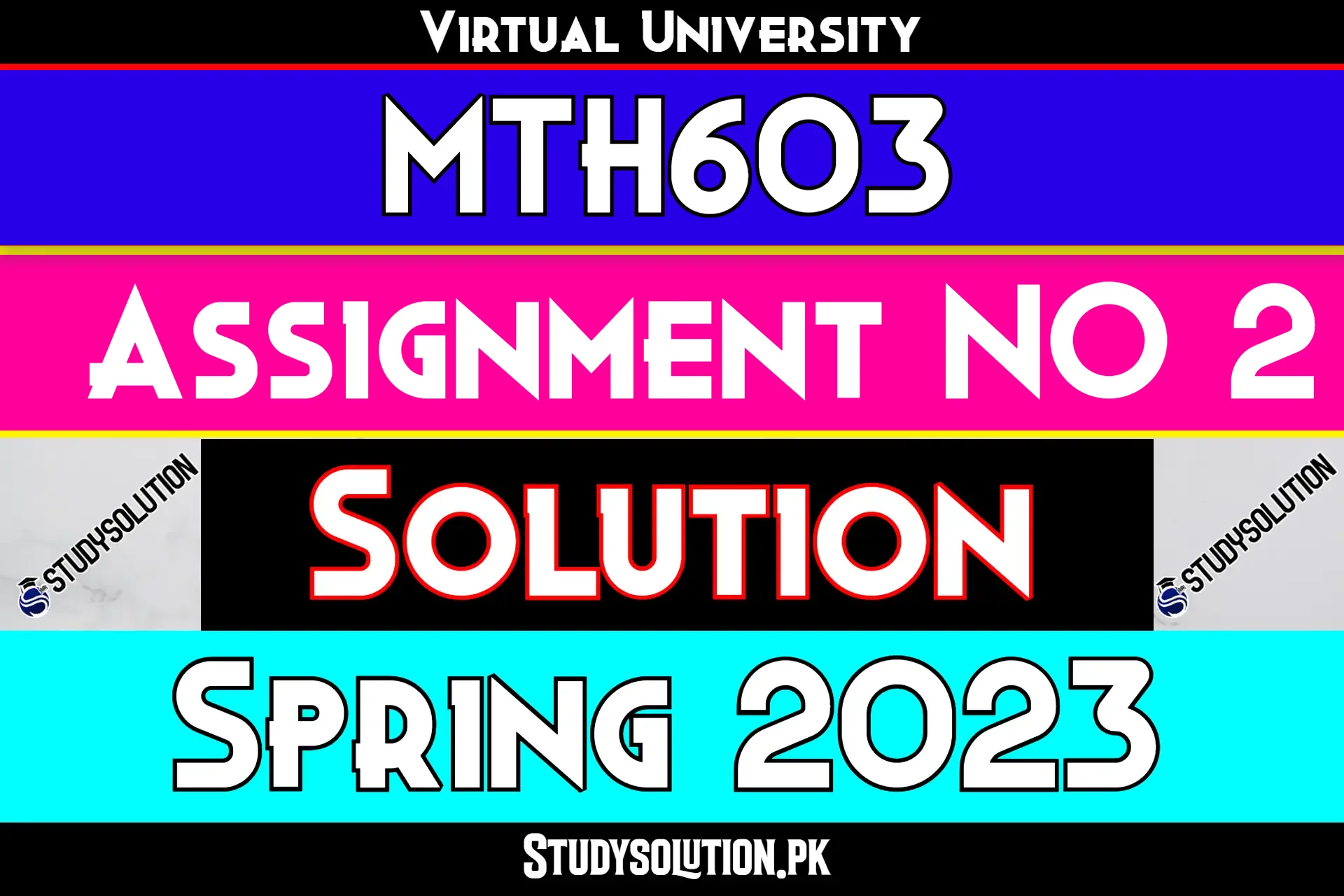 MTH603 Assignment No 2 Solution Spring 2023