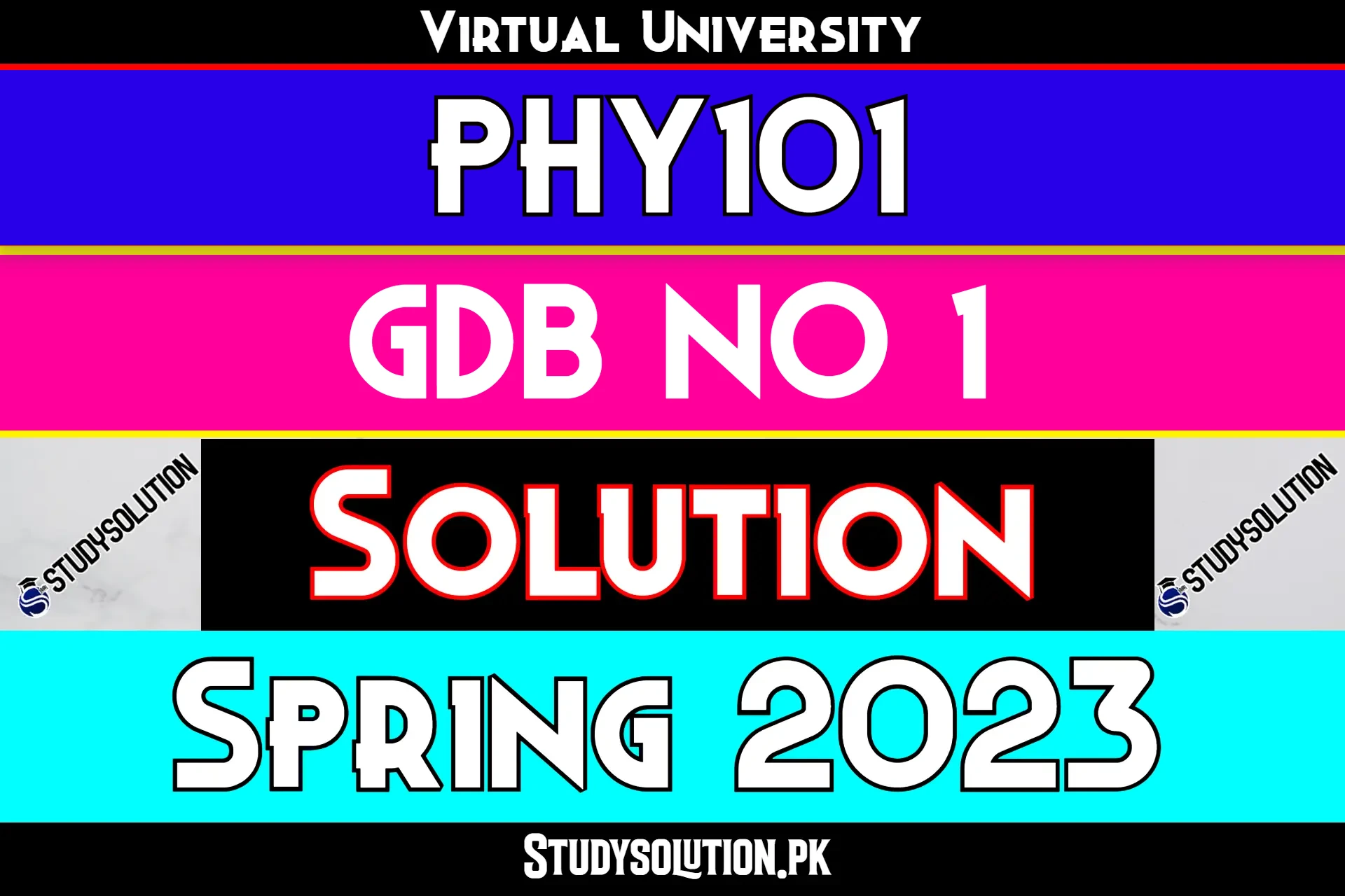PHY101 GDB No 1 Solution Spring 2023