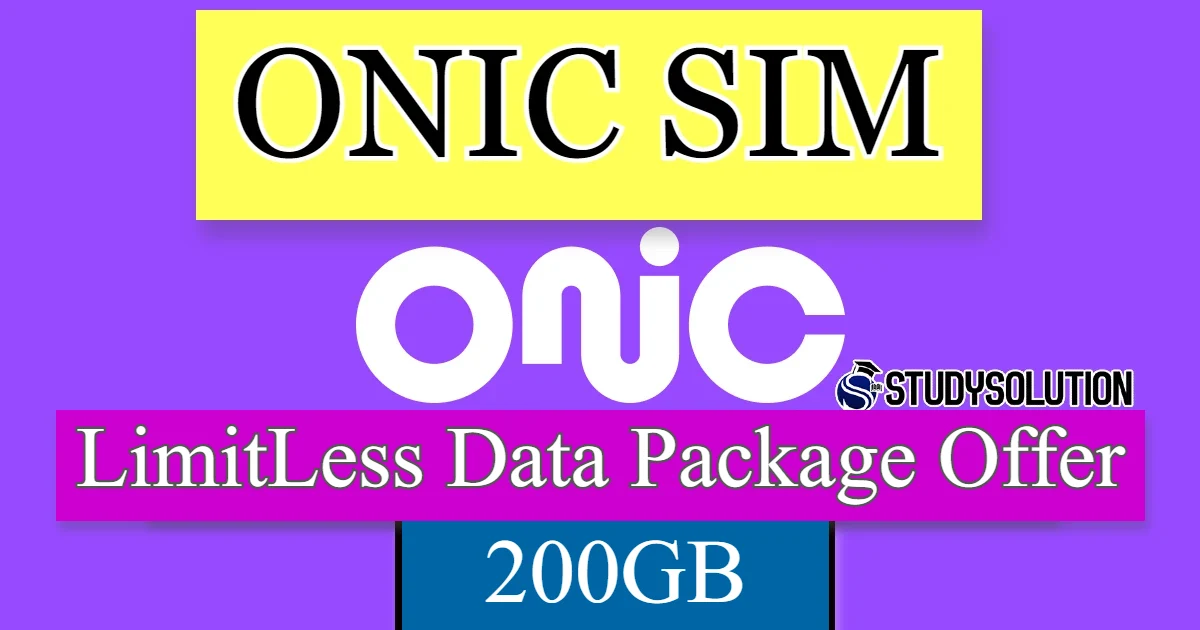ONIC Sim LimitLess Data Package 200GB Offer