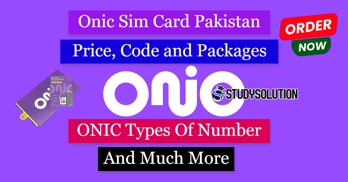 Onic Sim Card Pakistan Price Code and Packages Details