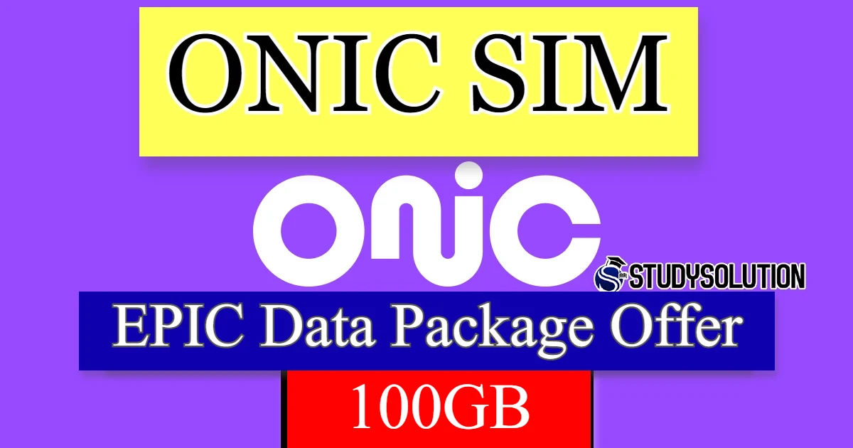ONIC Sim Epic Data Package 100GB Offer