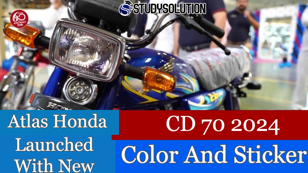 Atlas Honda CD 70 2024 Launched With New Color And Sticker