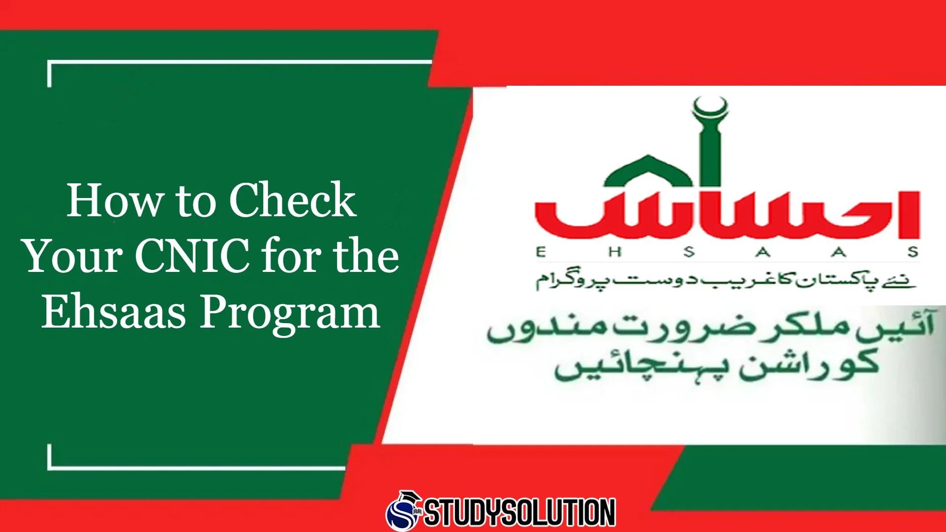 How to Check Your CNIC for the Ehsaas Program