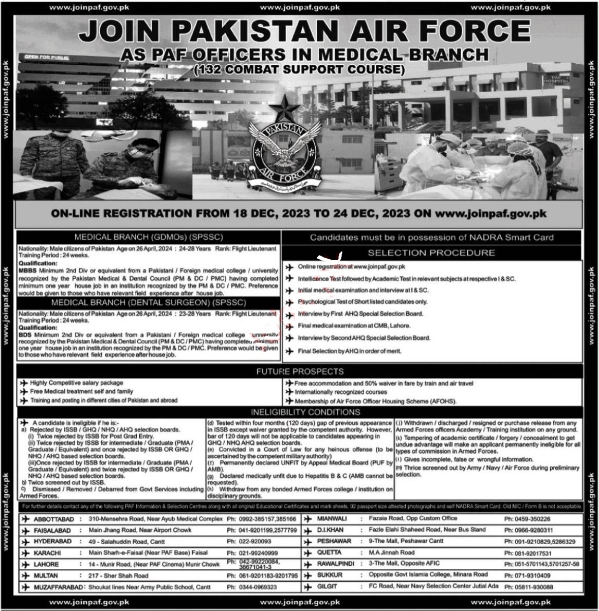PAF  Pakistan Air Force Headquarter Islamabad Jobs 2023