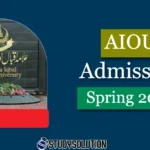 Allama Iqbal Open University AIOU Admission Open