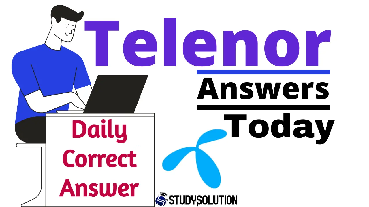 Providing a correct Telenor Quiz Today Answers and daily updated with right answers