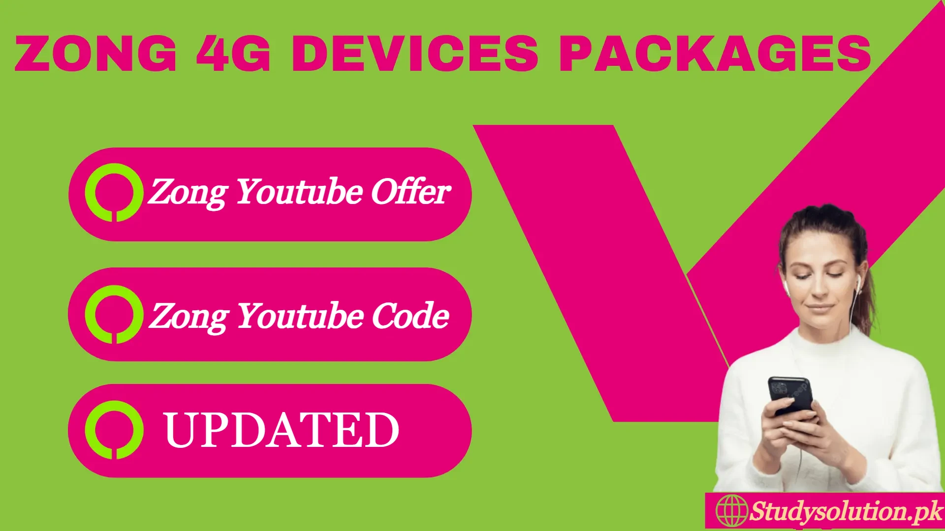 Get the dial code details of Zong Free Youtube Code and get inte internet for youtube streaming