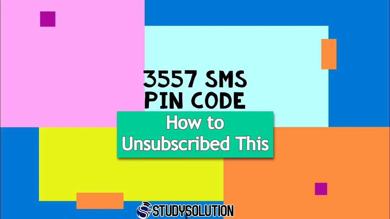 What is the code 3557 SMS Pin Code in Pakistan mean and how to deactivate this offer