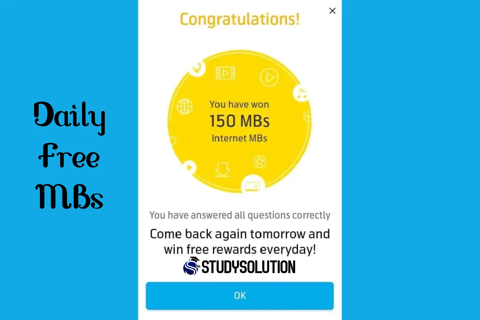 Telenor Quiz Free MB Internet